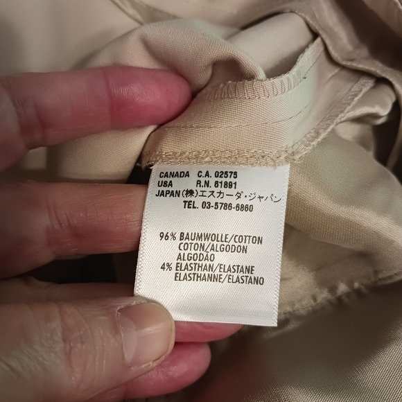 Escada Cotton Elastane Wide Leg Trousers Plus Size Ladies 36 Waist Old Money - Picture 6 of 6